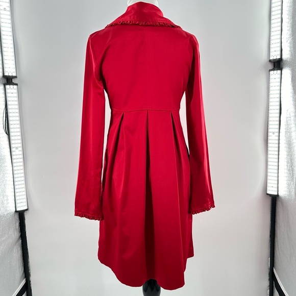 BCX juniors dress coat size S deep ruby red double breasted vintage 90s y2k - Picture 7 of 14